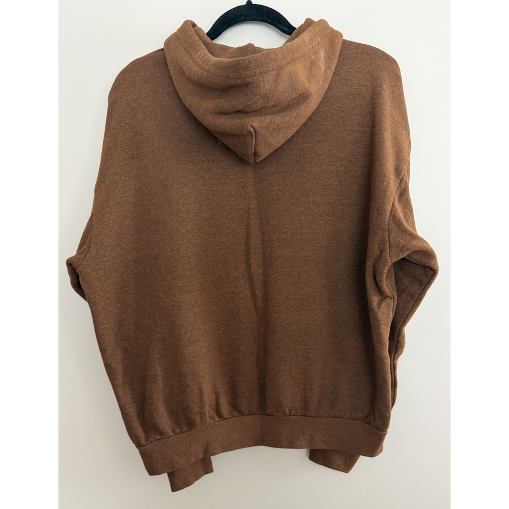Aviator Nation Logo Pullover Relaxed Hoodie Chocolate Size Small - Picture 2 of 10
